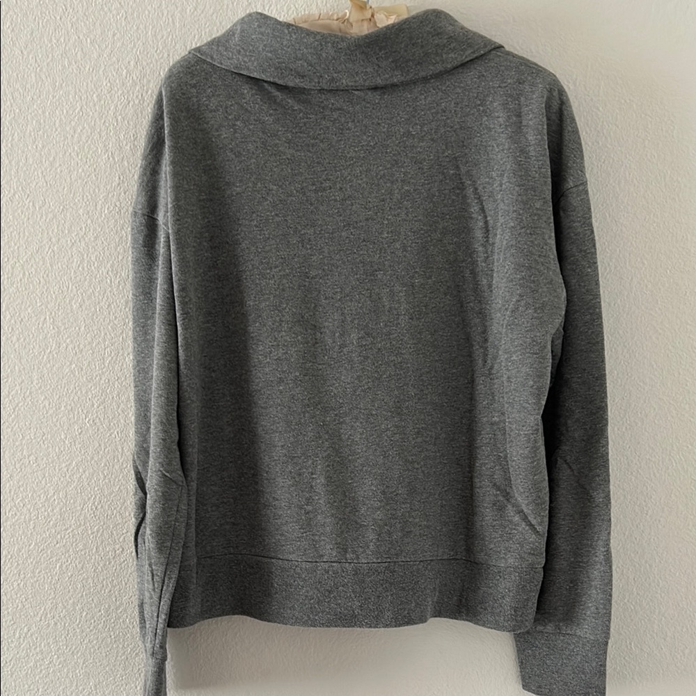 Gray Half-Zip Pullover - image 4